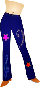 Immagine vettoriale blu jeans