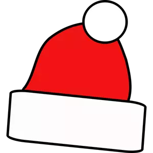 Vektorgrafik med en vanlig jul hatt,
