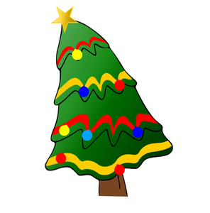 Boże Narodzenie drzewo wektor