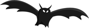 Gráficos vectoriales de silueta de murciélago