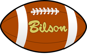 Image vectorielle de Bilson rugby ballon