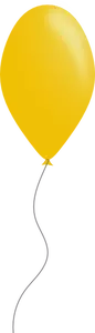 Gele kleur ballon vector afbeelding