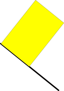 Vektorbild av gul flagga