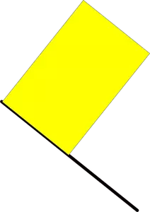 Vector image of yellow flag