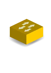 Yellow switch vector clip art