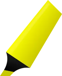 Vector de la imagen de resaltador amarillo