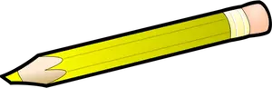 Yellow outlined pencil