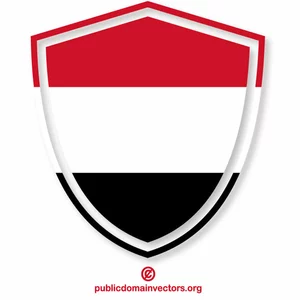Tarcza heraldyczna flagi Jemenu