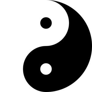 Yin yang vector imagine