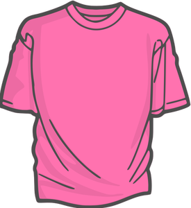 Rosa t-shirt vektorbild