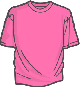 Imagem de vetor de t-shirt cor de rosa