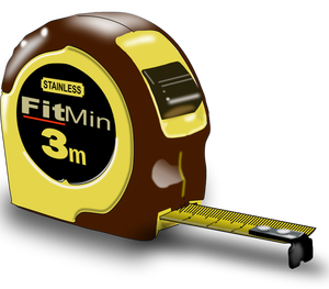 Measuring tape photorealistic vector image