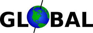 Immagine vettoriale segno globale