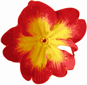 Traced vector flower