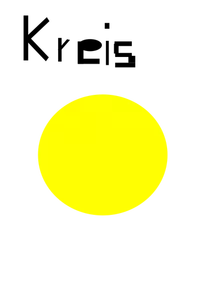 Imagen vectorial círculo amarillo