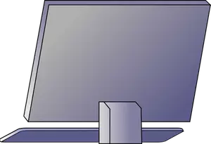 PC の背面のベクトル画像
