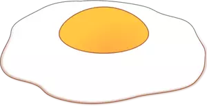 Pişmiş yumurta vektör küçük resim kadar güneşli tarafı