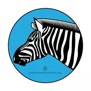 Zebra randiga pälsen