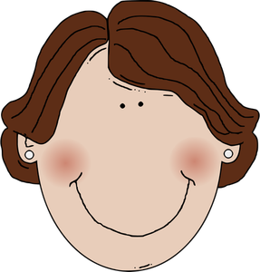 Desene animate vector imaginea de femeie în vârstă de mijloc