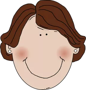Desene animate vector imaginea de femeie în vârstă de mijloc