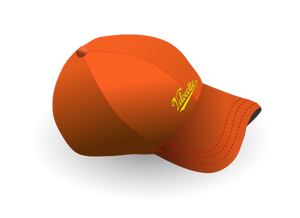 Baseball cap with text vector image