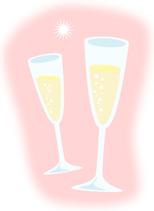 Champagne vektorbild