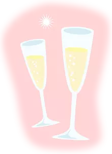 Champagner Vektor-Bild