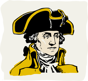 Vector illustration of George Washington