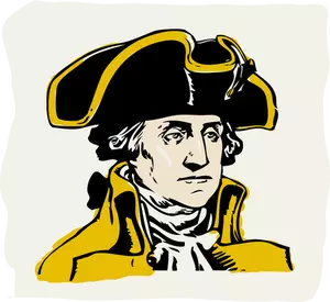 Illustration vectorielle de George Washington