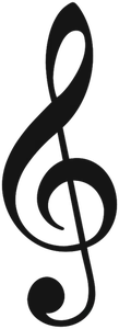 Treble clefs vector symbool