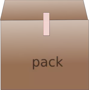 Vector image of carton packaging
