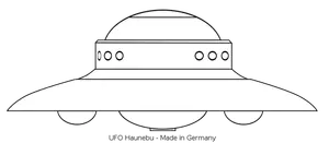 Desenho vetorial de UFO Haunebu II