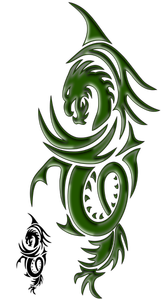 Diseño de tatuaje de dragón