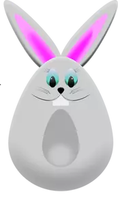 Easter egg bunny vector graphics
