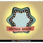 Badge Vintage rétro