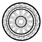 Wheel of Law vector graphics