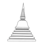 Buddhist structure vector