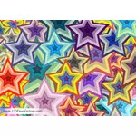 Papel de parede estrelas coloridas