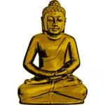 Wektor rysunek złoty Budda