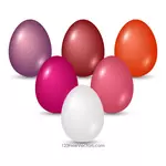 Gekleurde eieren voor Pasen