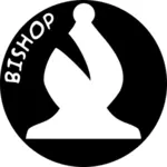 Bishop chess pawn vector image