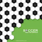 Soccer ball checkered pattern