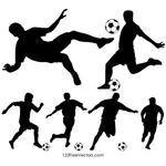 Soccer Player Silhouettes