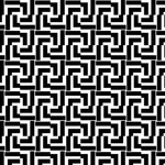 Abstract tiles geometric pattern