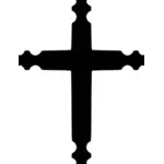 Image vectorielle de croix fantaisie simple