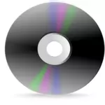 Imagem de vetor de etiqueta de CD em tons de cinza