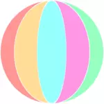 Ilustración vectorial de pelota de playa
