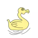 Imagem de vetor dos desenhos animados do pato de borracha