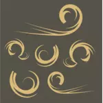 Swirls dekorasjon vektor image