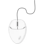 白いコンピューター マウス 1 のベクトル描画